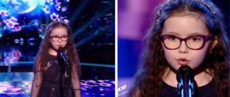 Kleines Mädchen spielte ein Lied von Celine Dion mit engelsgleicher Stimme