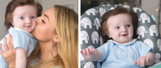 Das Kind wurde mit dichtem Haar geboren und überraschte alle