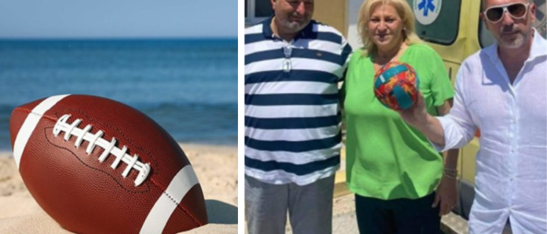Die Familie ließ einen Ball am Strand zurück, der später ein Leben rettete