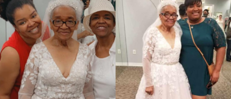 Nach 70 langen Jahren endlich im Brautkleid