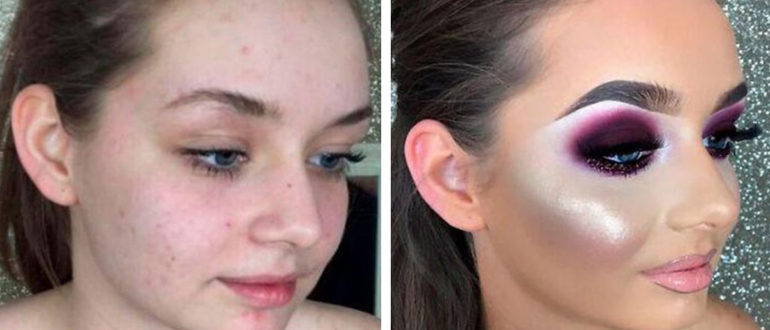 Schreckliche Make-up-Looks, die die Kunden komisch aussehen ließen