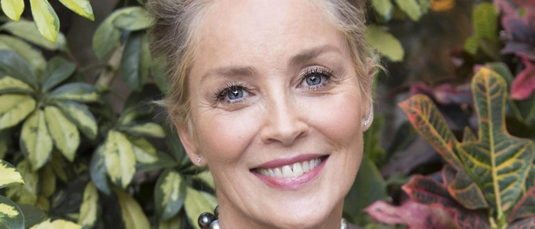 „Endlich habe ich es geschafft!  Nach Hollywood gegangen!“  Sharon Stone mit riesigen scharlachroten Lippen sorgte für Furore