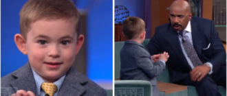 „Intelligenter Verstand und heller Charakter“: Kluger und humorvoller Junge bringt Steve Harvey über seine Witze zum Kichern (Video)