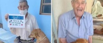 Ein 90-jähriger Mann verliebte sich im Tierheim in eine Hündin und adoptierte sie